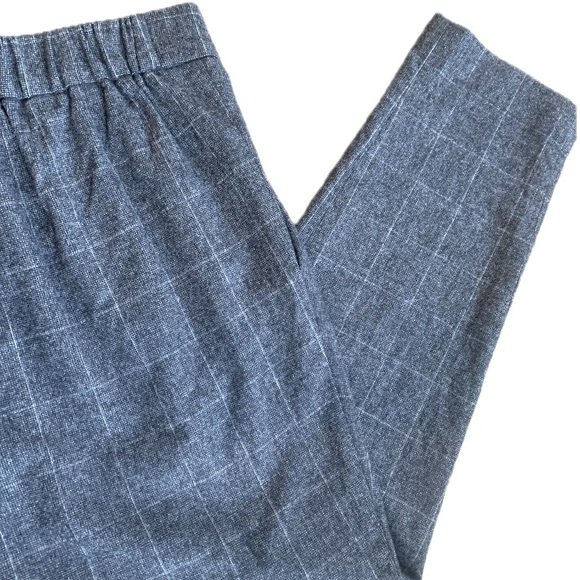 Aritzia Babaton Cohen Pant Wool Cashmere Blend Plaid Grey Size 6 - Picture 4 of 9